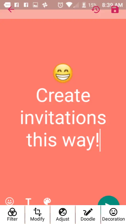 Cómo crear tarjetas de invitación de WhatsApp 2
