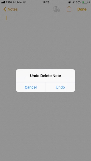 Cómo deshacer en la aplicación de notas del iPhone 3