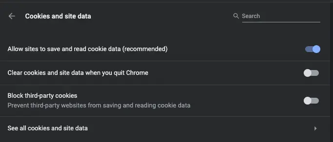 Cómo eliminar las cookies de sitios individuales en Chrome 1