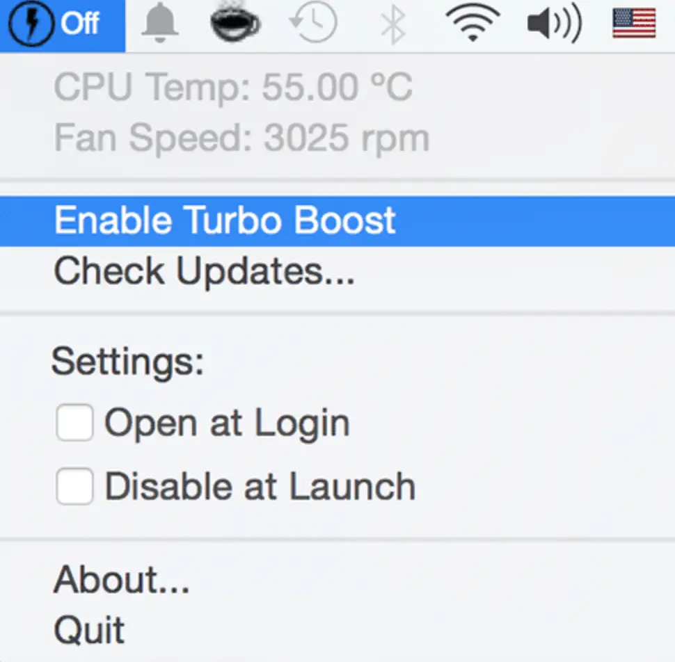 Cómo activar o desactivar el Turbo Boost en Mac 2