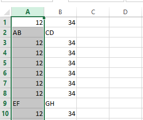 Cómo intercambiar columnas, filas y celdas en Excel 4