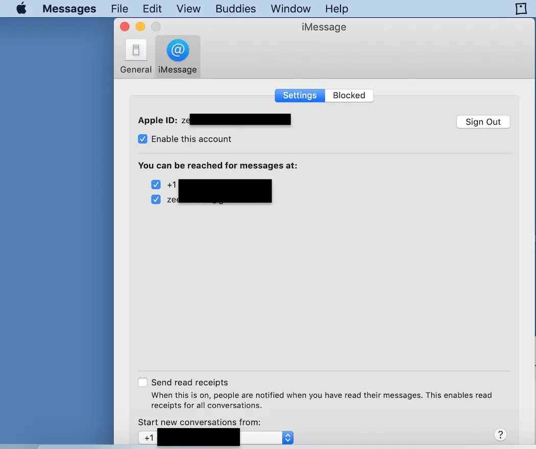 Arreglar "Tu mensaje no pudo ser enviado" en Mac 2