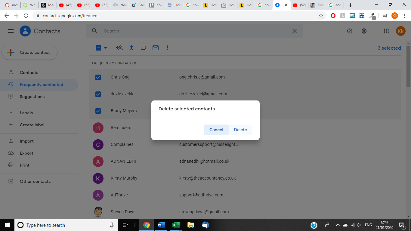 Cómo eliminar un contacto de Gmail 5
