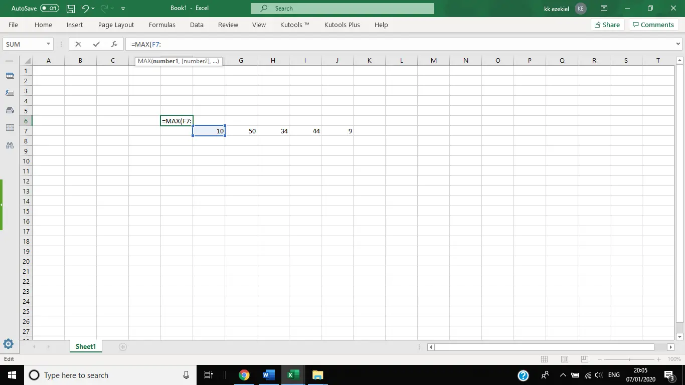 Cómo calcular el rango en Excel 3