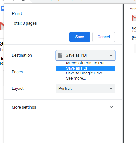 Cómo guardar los mensajes de Gmail en formato PDF 2