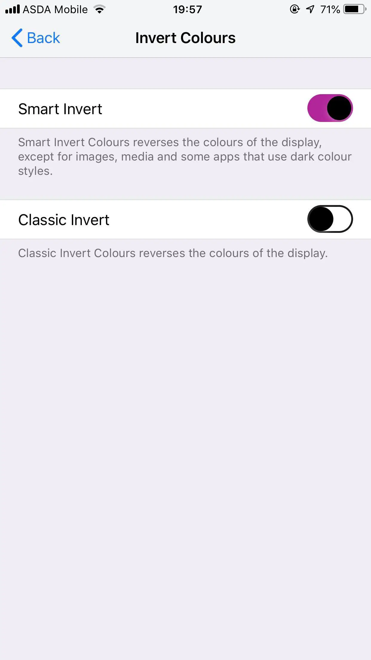 Cómo invertir los colores en el iPhone 2
