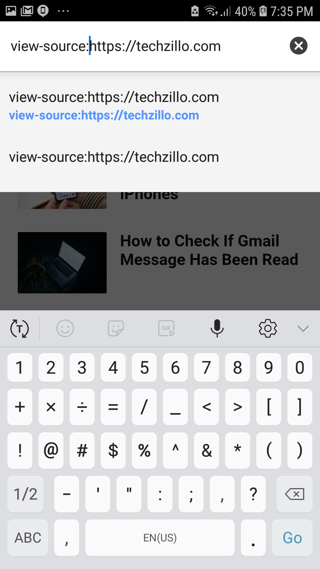 Cómo ver la fuente de la página en Chrome Android 3