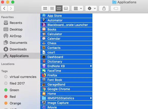 Cómo seleccionar varios archivos en el Mac 2