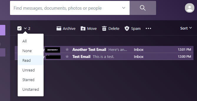 Cómo borrar en masa los correos electrónicos de Yahoo 6