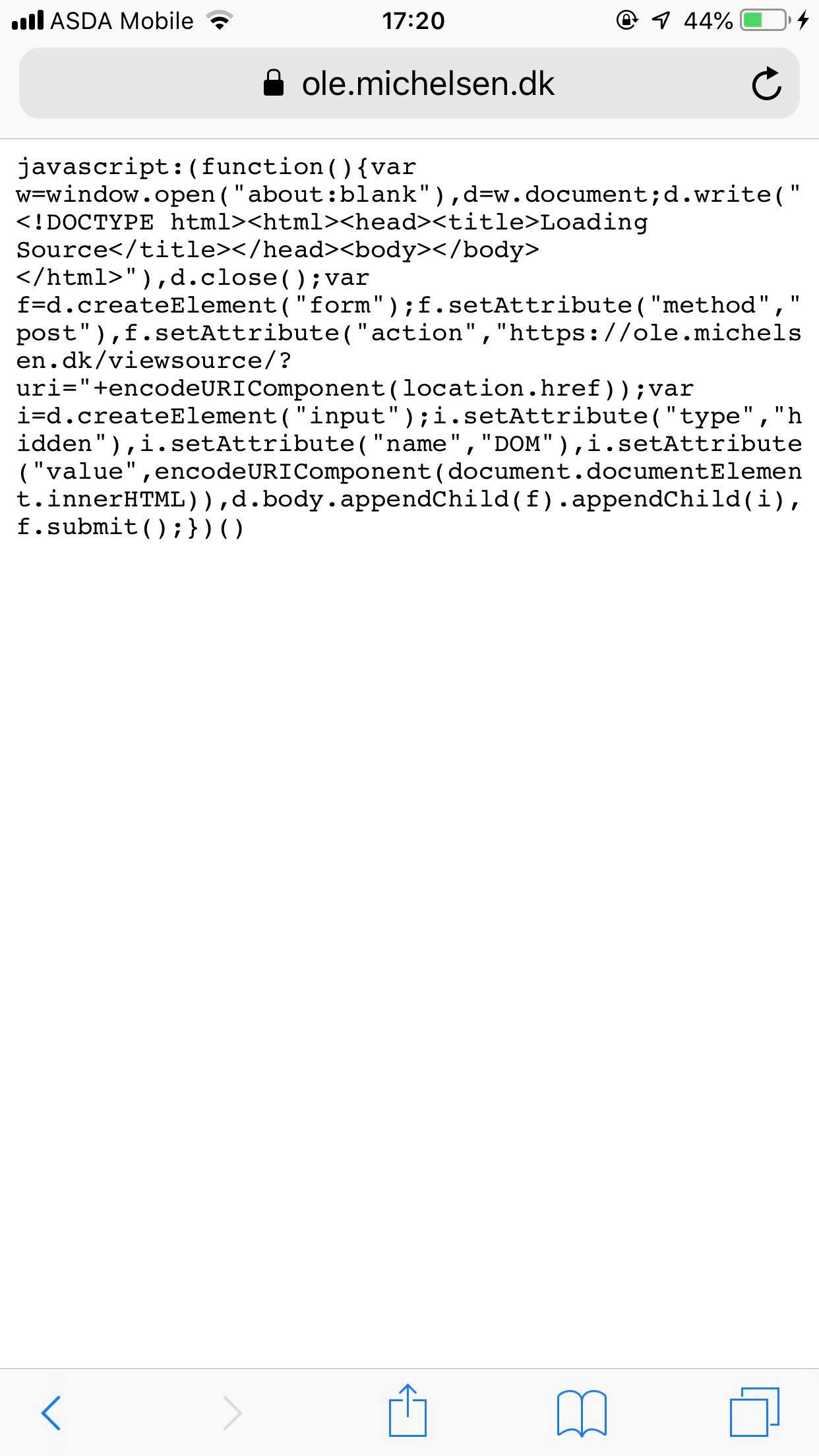 Cómo ver el código fuente de las páginas en el iPhone 3