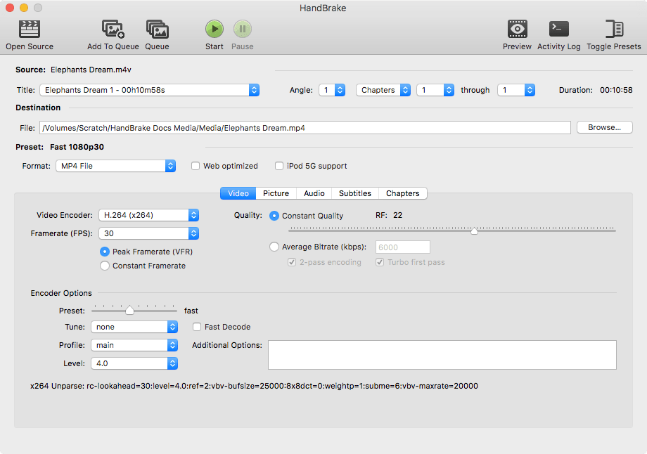 Cómo usar Handbreak en Mac 3