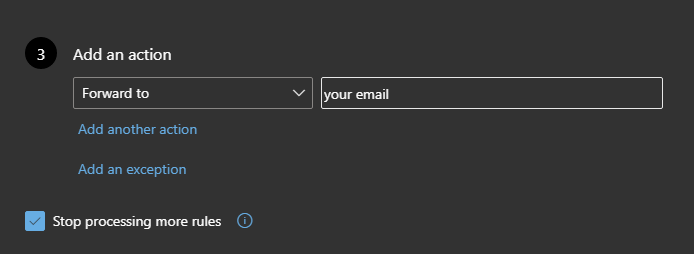 Cómo reenviar el correo de Outlook a otra dirección de correo electrónico 6