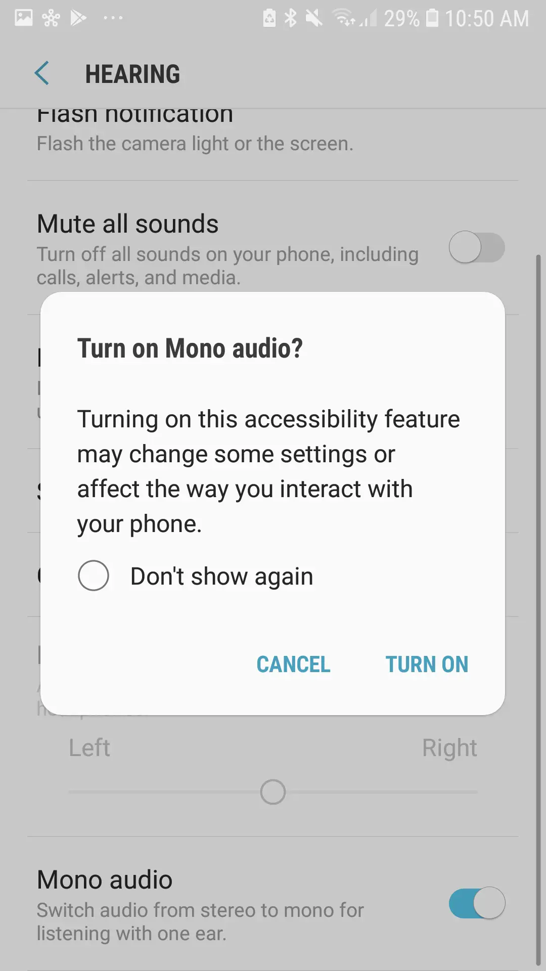 Cómo activar el audio mono en Android 3