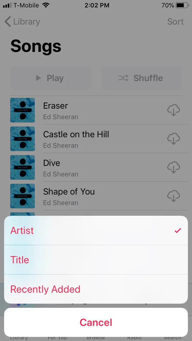 Cómo clasificar las canciones en Apple Music 2
