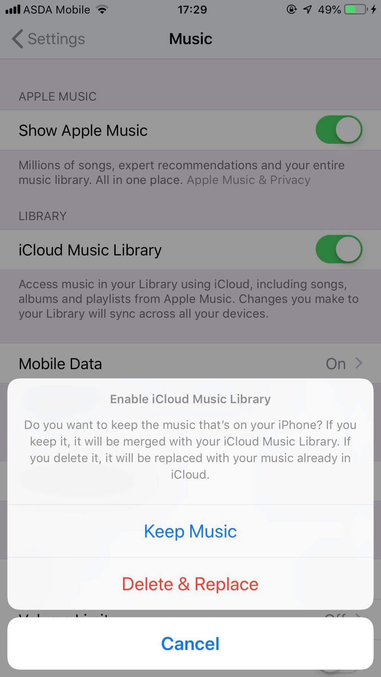 Cómo hacer una copia de seguridad de la música en iCloud 2