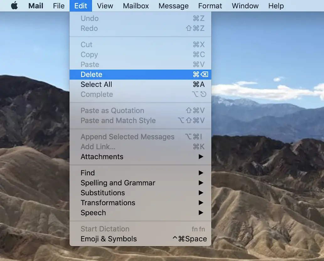 Cómo eliminar todos los correos electrónicos de Mail en el Mac 2