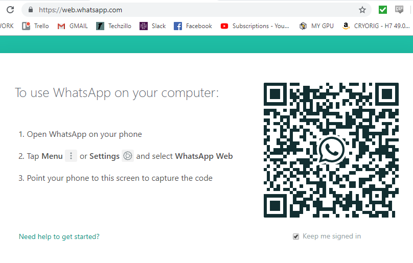 Cómo escanear el código QR WhatsApp 1