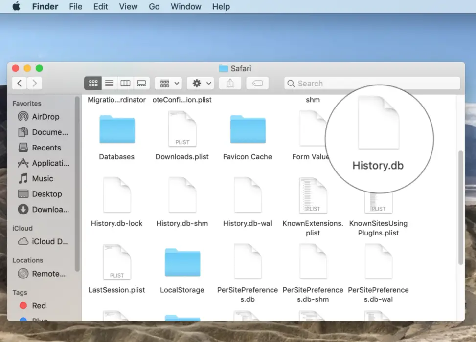 Cómo recuperar la historia de un safari borrado en el Mac 2