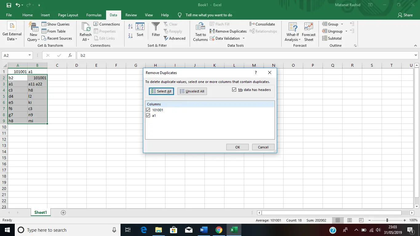 Cómo encontrar duplicados en Excel 7