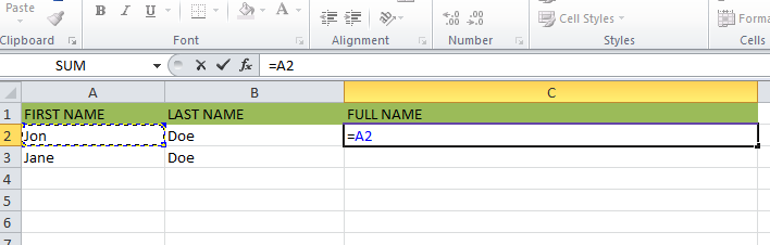 Cómo combinar el texto y los números en Excel 2