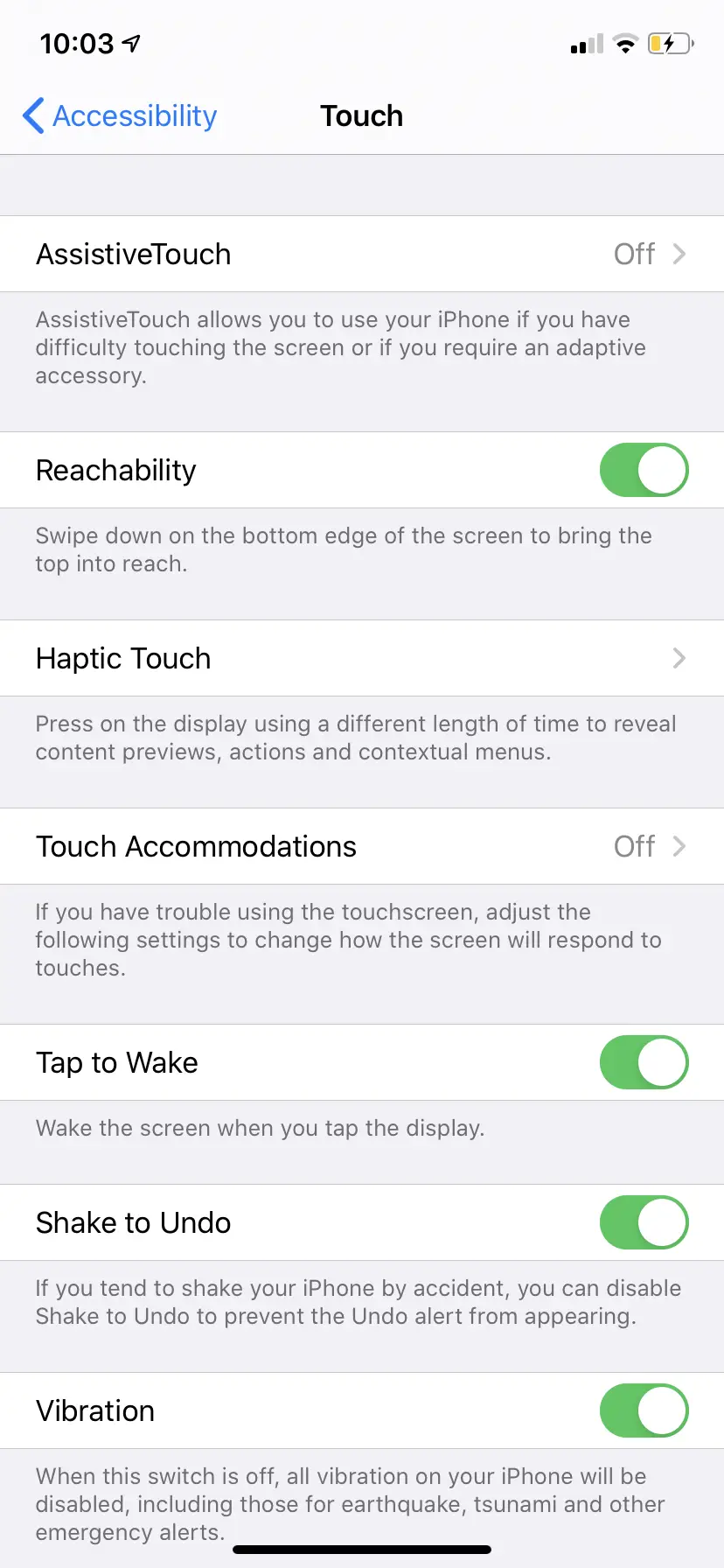 Cómo cambiar la sensibilidad al tacto en el iPhone 2