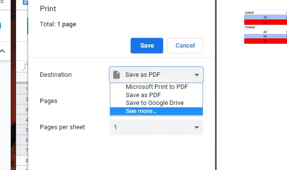 Cómo configurar el área de impresión en Google Sheets 4