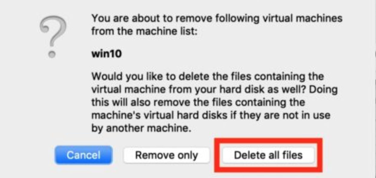 Cómo borrar una máquina virtual Virtualbox 1