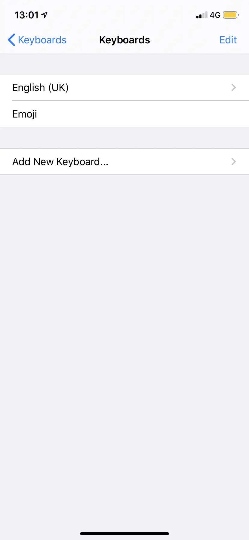 Cómo quitar el teclado Emoji del iPhone 3