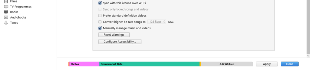 Cómo activar la sincronización WI-FI de iTunes en el iPhone 4