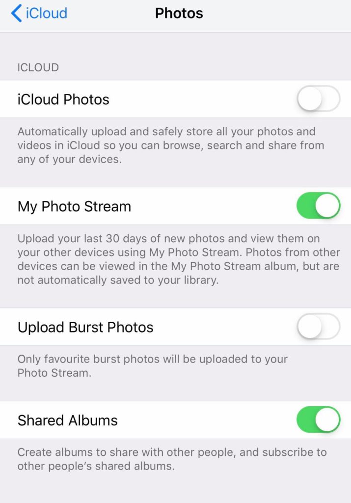 Cómo ver fotos de iCloud desde el iPhone 2