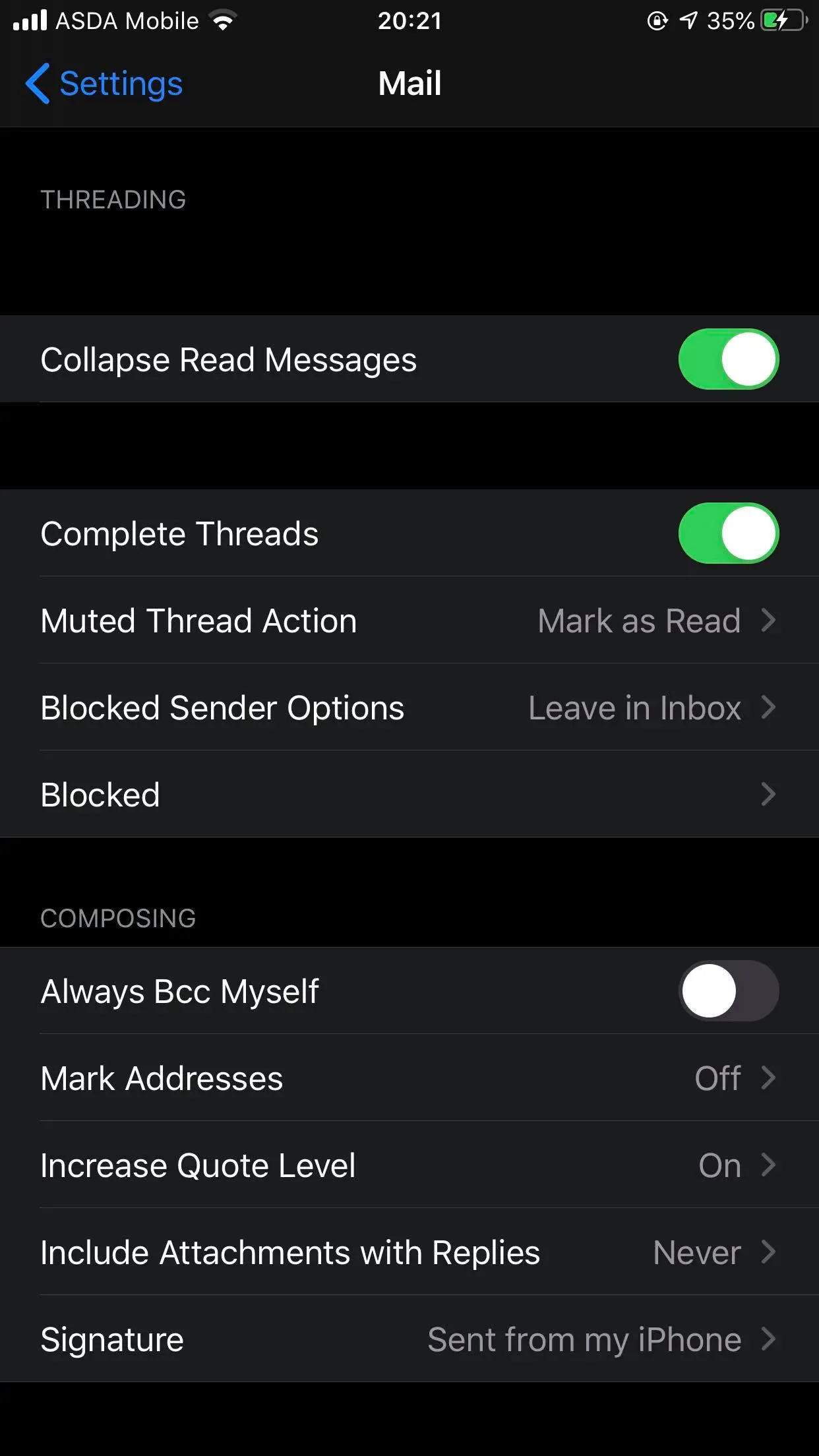 Cómo eliminar "Enviados desde mi iPhone" en Mail 2