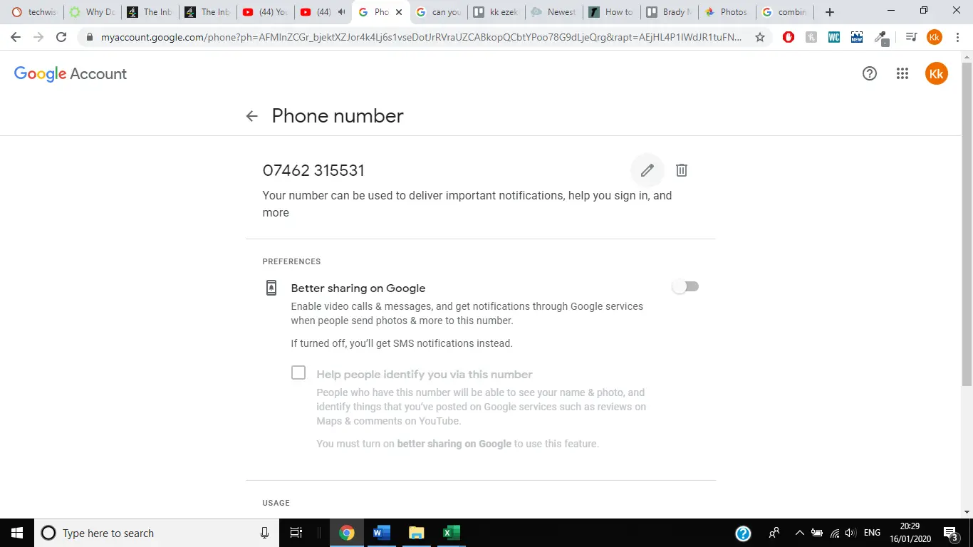 Cómo cambiar el número de teléfono en la cuenta de Google 6