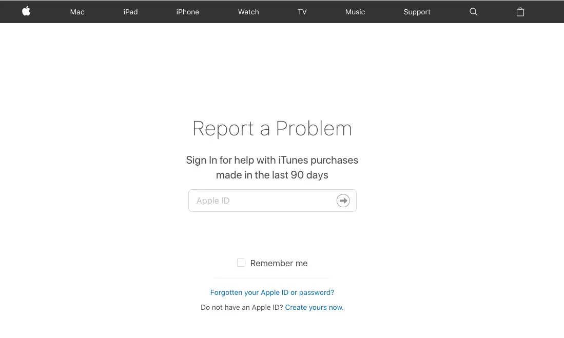 Cómo informar de compras no autorizadas en iTunes o App Store 1