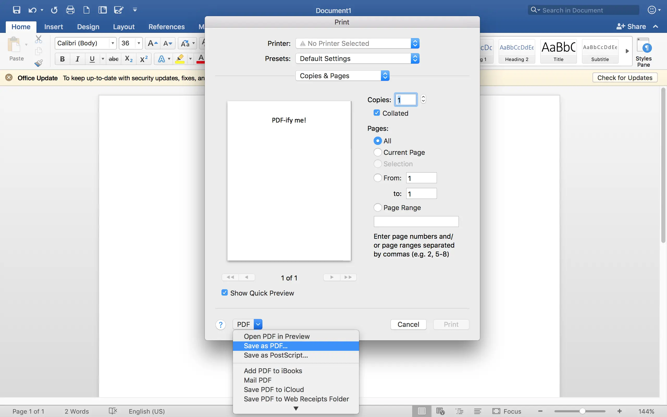 Cómo crear PDFs en Mac 2
