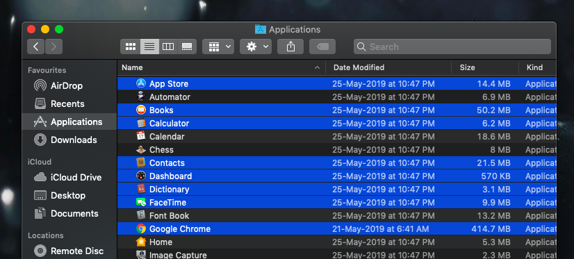 Cómo seleccionar todo en el Mac 3