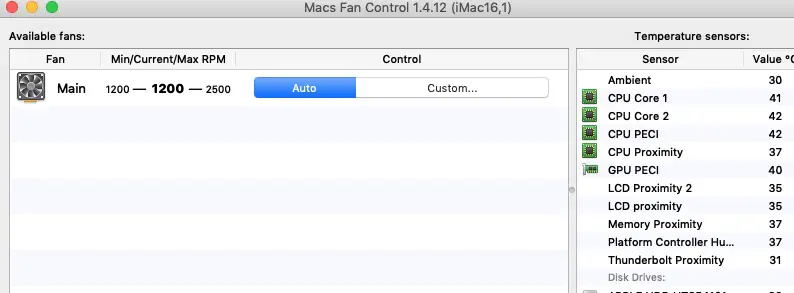Cómo monitorear y controlar los ventiladores en Mac 2