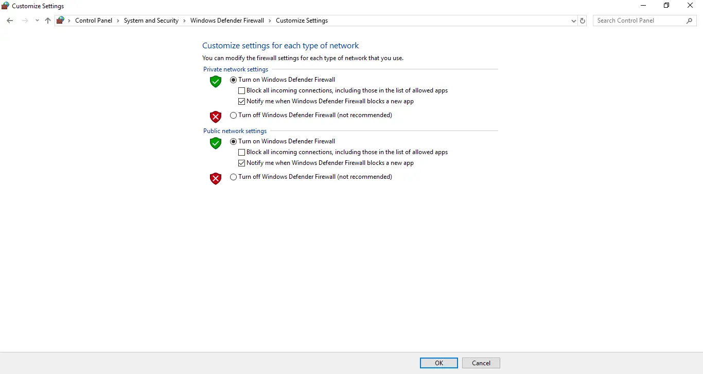 Corregir "El servidor RPC no está disponible" en Windows 10 4