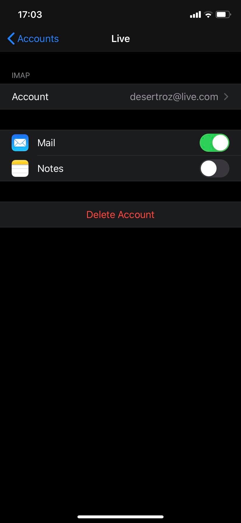 Cómo eliminar la cuenta de correo electrónico en el iPhone 3
