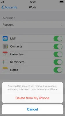 Fix Can"t Change Email Password en el iPhone 2