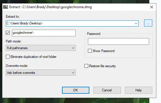 Cómo abrir un archivo DMG en Windows 2