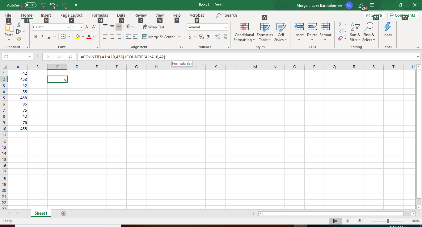 Cómo contar duplicados en Excel 2