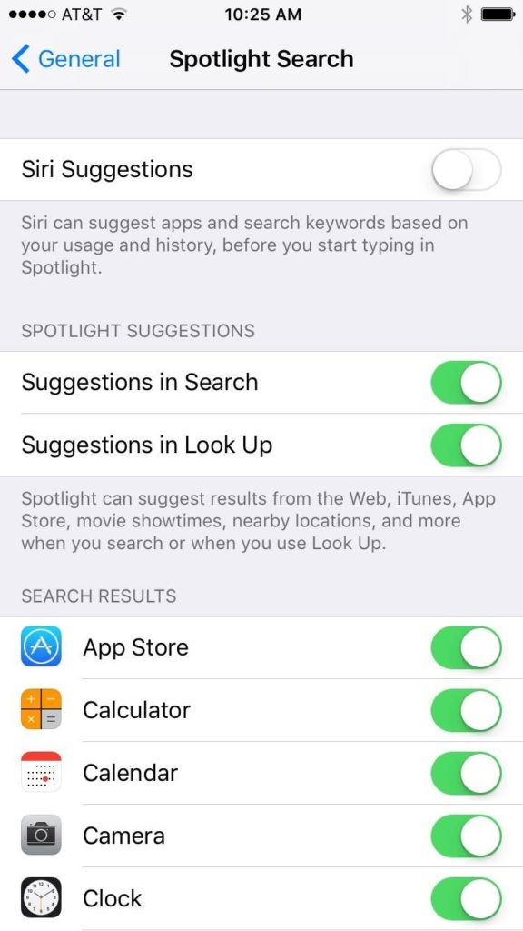 La búsqueda de Fix Spotlight no funciona en el iPhone 1