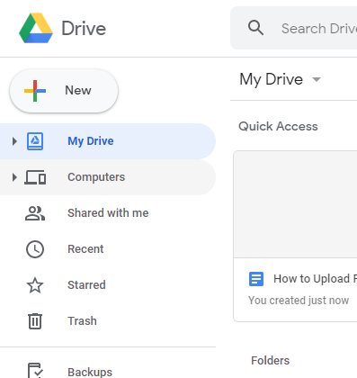 Cómo subir archivos a Google Drive 1