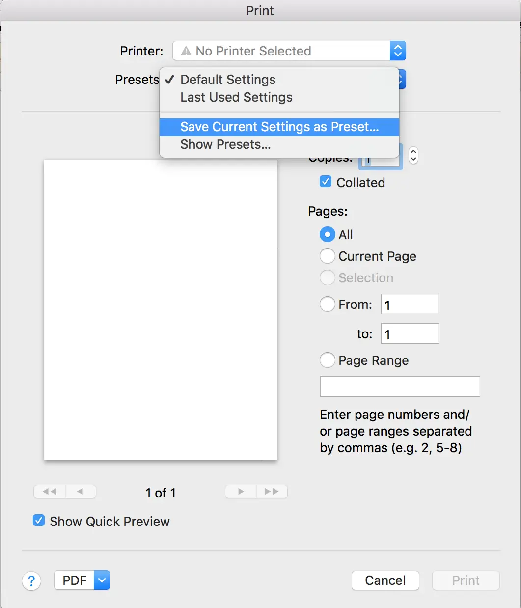 Cómo imprimir en blanco y negro en Mac 1