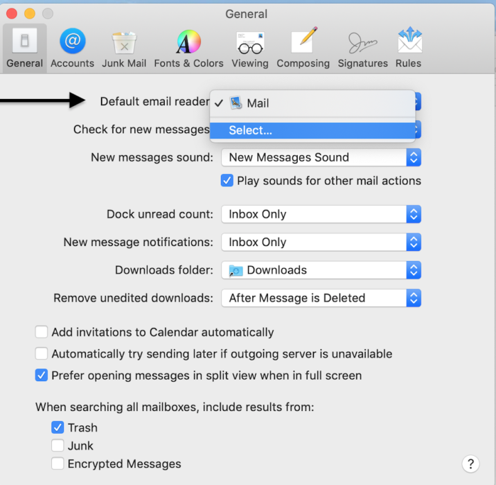 Cómo cambiar el cliente de correo predeterminado en Mac 2