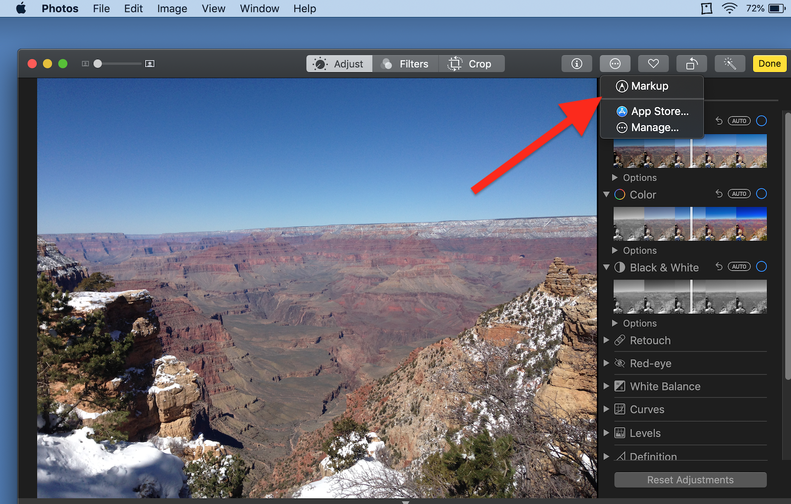 Cómo usar el marcado para dibujar en las fotos Mac 2