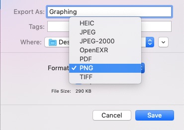 Cómo convertir PNG a JPG Mac 2