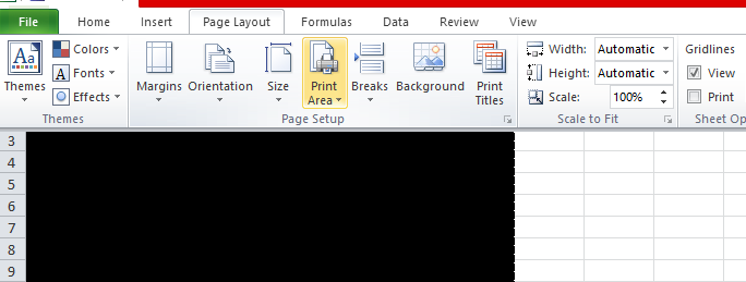 Cómo configurar el área de impresión en Excel 1