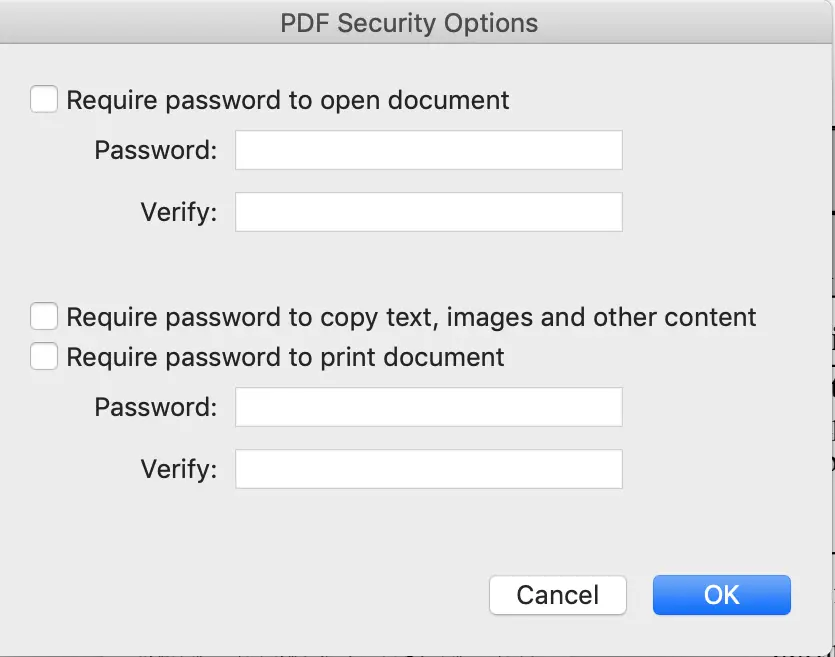 Cómo proteger el PDF con contraseña en Mac 3