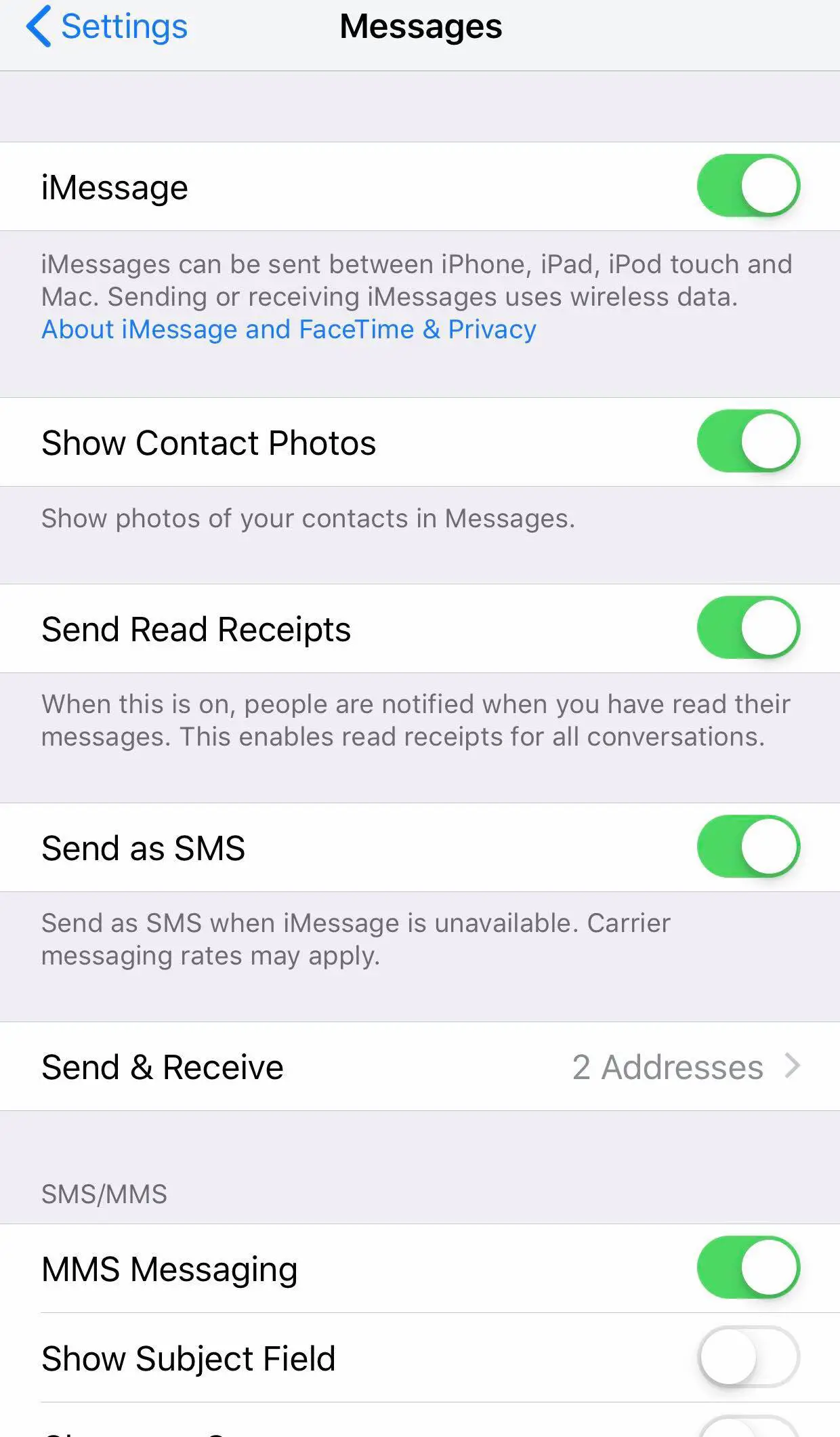 Cómo activar los mensajes MMS en el iPhone 2